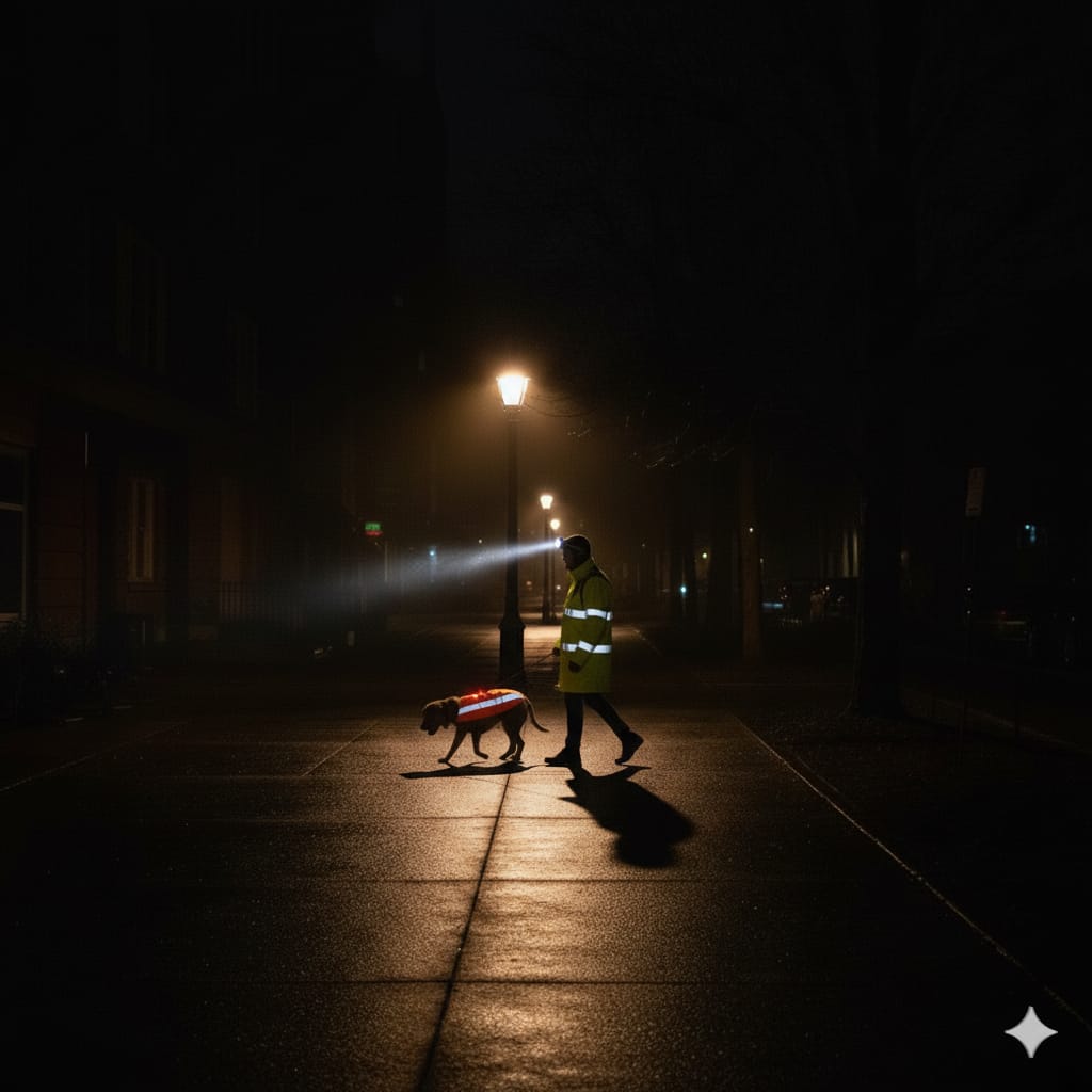Pro Tips: Safe Dog Walking Gear In The Dark